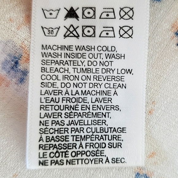 Lucky Brand Long Sleeve Boho Floral Smock Top--Sz M - Picture 15 of 16